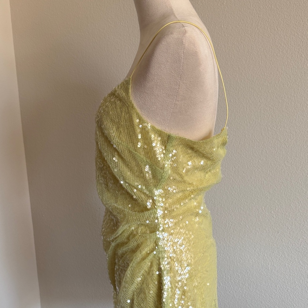 Bec & Bridge Venus Sequin Dress in Citrus - Picture 5 of 6
